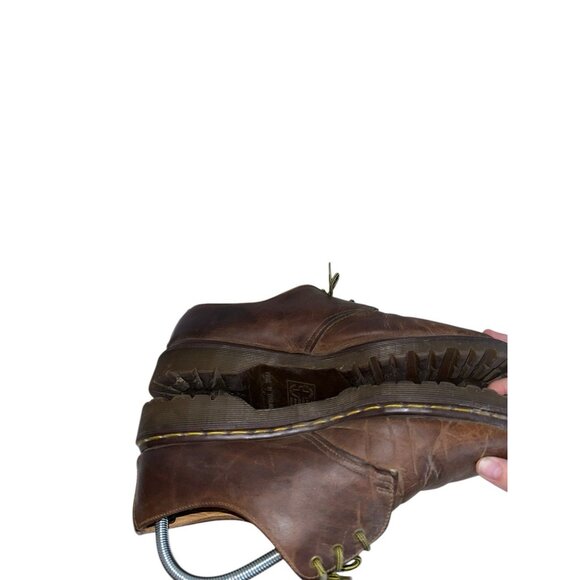 Vintage Dr Martens Mens 1461 3 Eye Leather Oxfords Sz 41 Or 8 Brown Distressed main image 5